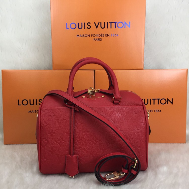 LOUİS VUİTTON 25 LİK EMPREİNTE SPEEDY KIRMIZI